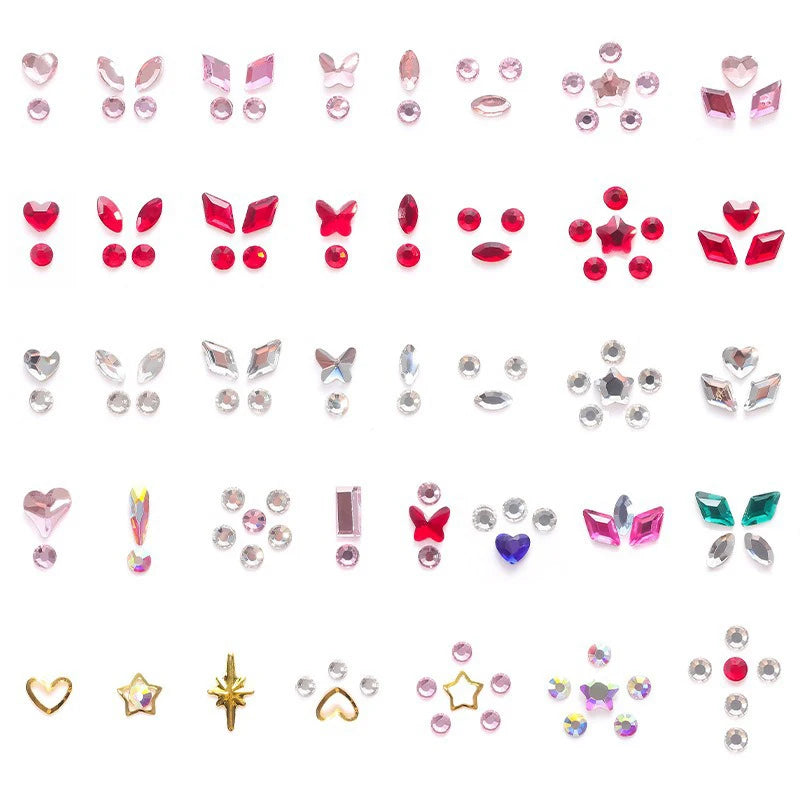 1 Set Professional Tooth Gem Kit Diy Love Horse Eye Crystals Jewelry Kit Teeth Gems Kit Tooth Gems For Teeth Jewelry Starter