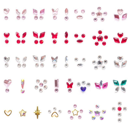 1 Set Professional Tooth Gem Kit Diy Love Horse Eye Crystals Jewelry Kit Teeth Gems Kit Tooth Gems For Teeth Jewelry Starter
