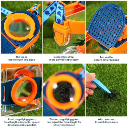 Novel Insect Observation Box Outdoor Collection Telescope Tadpole Butterfly Silkworm Biological Experiment Capture Tool
