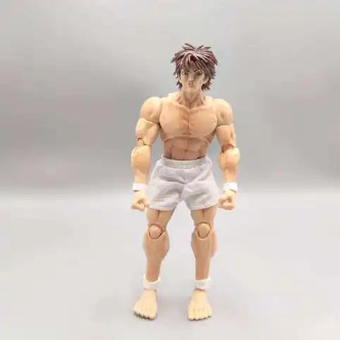 kucikuji 1/12 Scale Anime Baki Hanma Oni Action Figure Real Man Assembly Model Figurine Office Desktop Decoration Ornaments