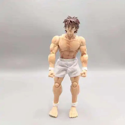 kucikuji 1/12 Scale Anime Baki Hanma Oni Action Figure Real Man Assembly Model Figurine Office Desktop Decoration Ornaments