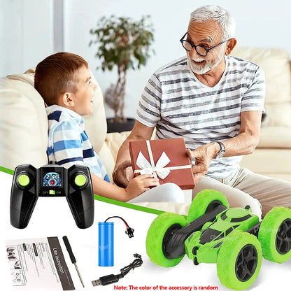 Rc Stunt Car Kids Double Sided Flip Remote Control Cars 2.4G High Speed 360° Rotation Drift Auto Toys Gifts for Boy Girl