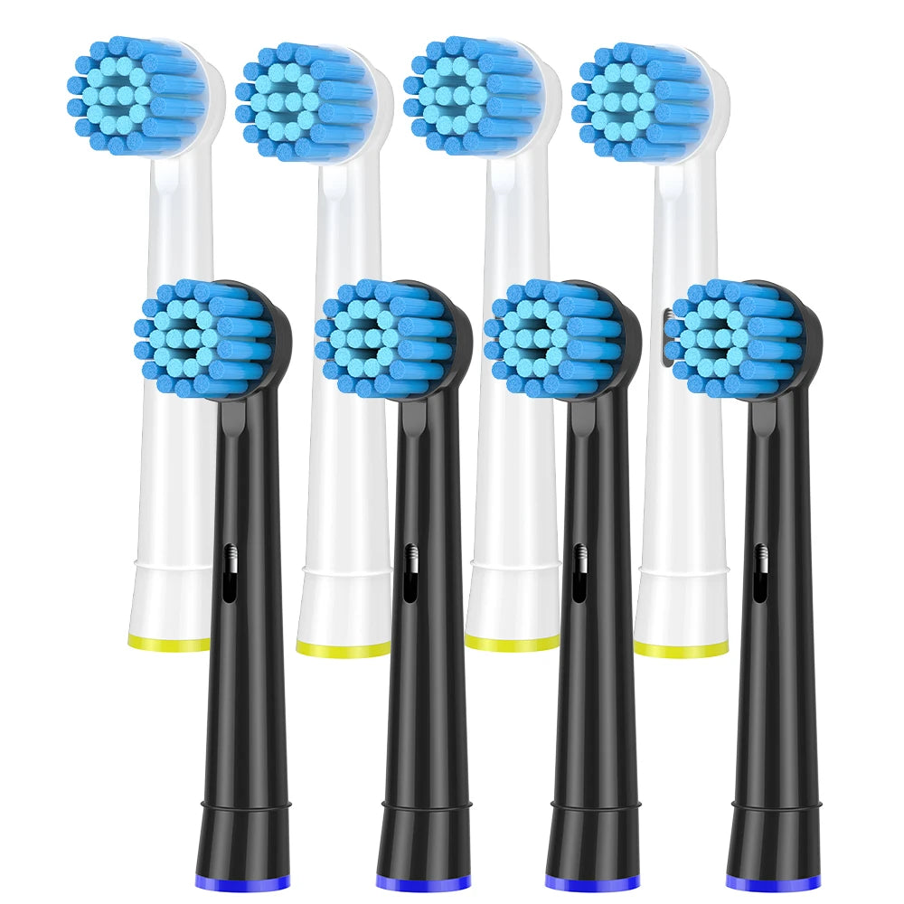 4/8/12/16/20 Pack Sensitive Gum Care Soft Bristle Replacement Brush Heads Compatible with Oral b Braun Electric Toothbrush