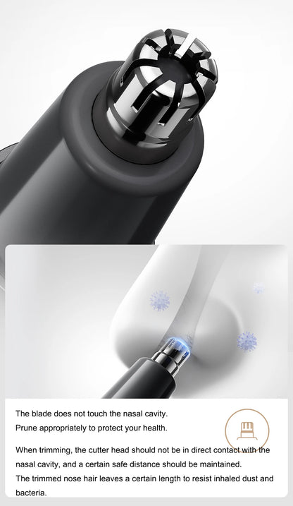 Xiaomi Mijia Electric Nose Hair Trimmer Portable Nose Ears Hair Eyebrow Trimmer  for Men Rechargeable Painless Clipper