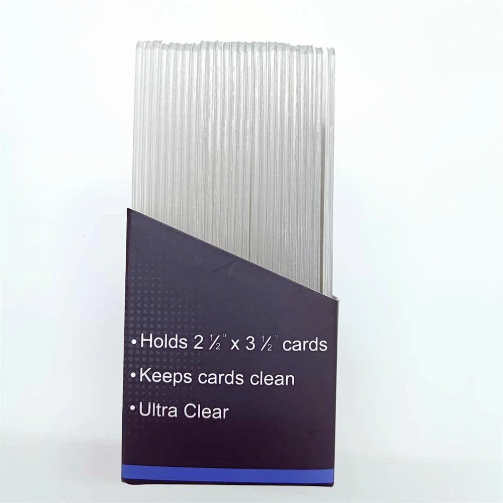 25PCS Toploader Card Sleeve 35PT Top Loader Card Protector for PKM 3” X 4“ Standard Size Rigid Hard Card Holder for MTG TCG Card