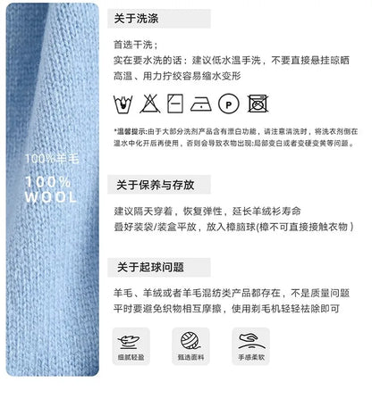 100% Australian Wool Knitted Triangle Scarf Shawl Women's Autumn  Winter Warm Neck Protection Scarf Decorative  Small Scarf