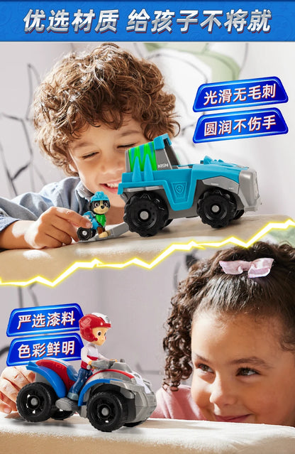 100% Genuine Paw Patrol Kids Toy vehicles with Action Figure Dogs Anime Doll Kids Model Children Birthday Christmas Gift