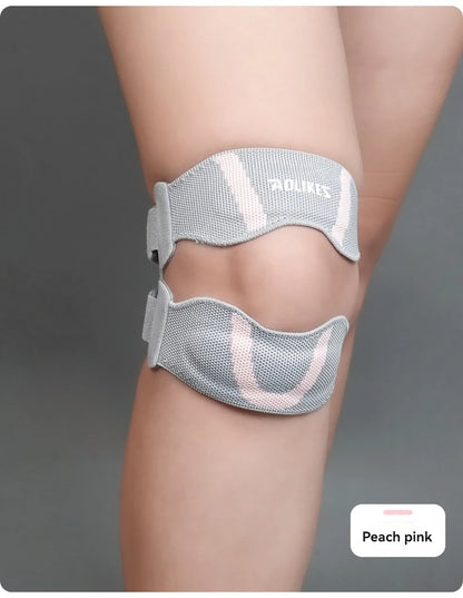 AOLIKES 1PCS Patella Knee Strap with Ergonomic Silicone Pad for Patellar Tendon Support, Adjustable Compression Knee Stabilizer