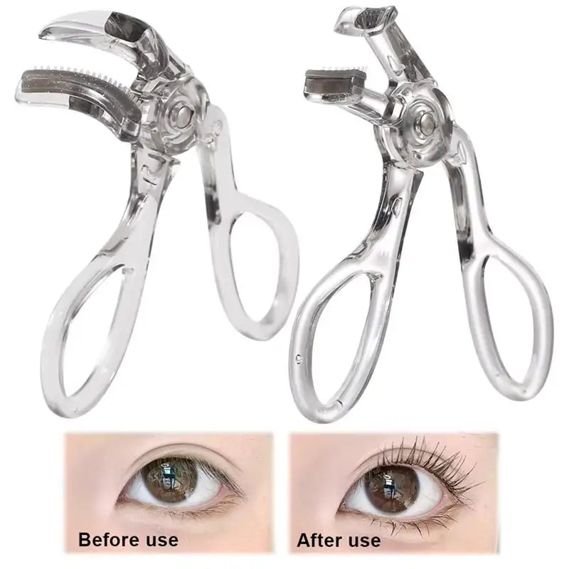 With Frameless Toothed Comb Eye Makeup Tool Professional Curling Tool Portable Wide-Angle Eyelash Clip Lasting Eyelash Curler
