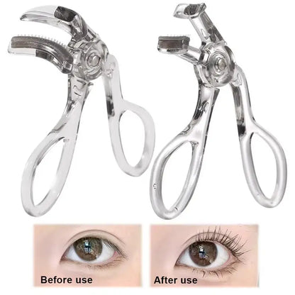 With Frameless Toothed Comb Eye Makeup Tool Professional Curling Tool Portable Wide-Angle Eyelash Clip Lasting Eyelash Curler