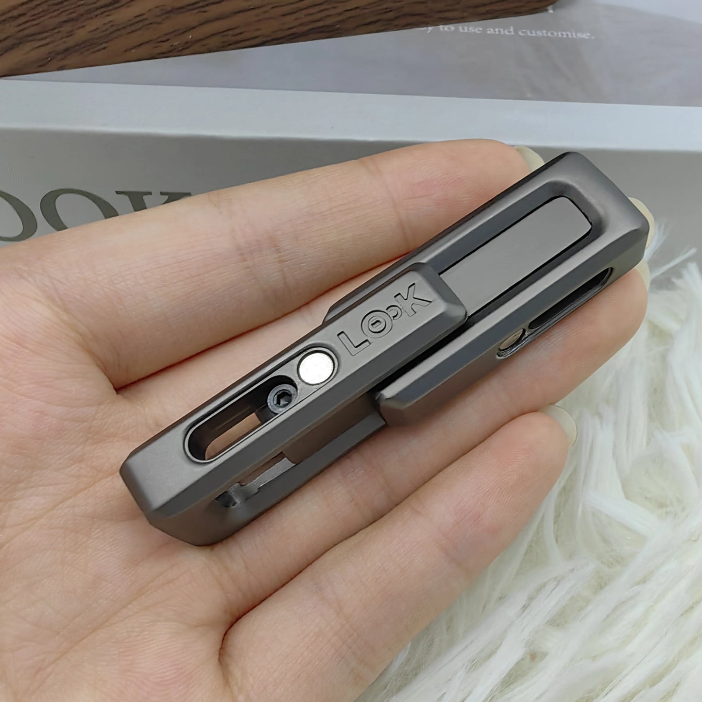 Xlock Magnetic Double Push Fidget Coin EDC Adult Decompression Toy Anxiety and Stress Relief Fidget Slider Spinner Handle Gift