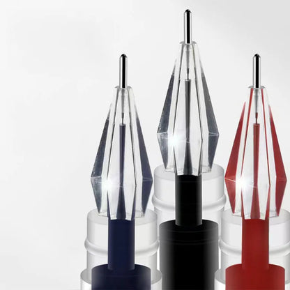 3pcs/mix Diamond tip Gel Pen Fine 0.38mm Large-capacity Black/Blue/Red ink Exam Signing Writing School Office Supplie Stationery