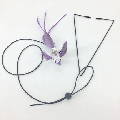 Interactive Cat Toy Cats Mouse Toys Hanging Door Retractable plaything Funny Self-hey kitten Scratch Rope Mouse Toy Pet Products
