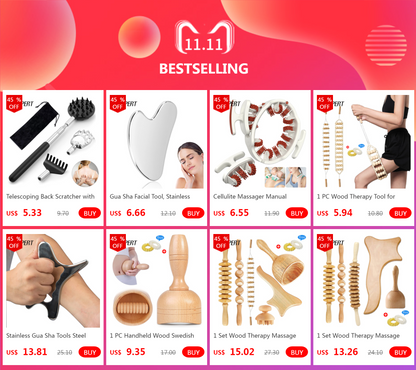 Wood Therapy, Lymphatic Drainage Tool, Lymphatic Paddle, Maderoterapia Colombiana, Wooden Gua Sha, Wood Therapy Massage Tools