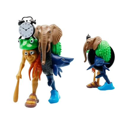 Italian Tung Tung Tung Sahur Figurine Model Tralalero Tralala Brainrot Monster Fusion Edition Anime Action Figure Ornament Toys