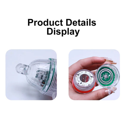 1 pc high-quality LED sea fishing light, flashing high pressure fish light, attracting fish light, green and white