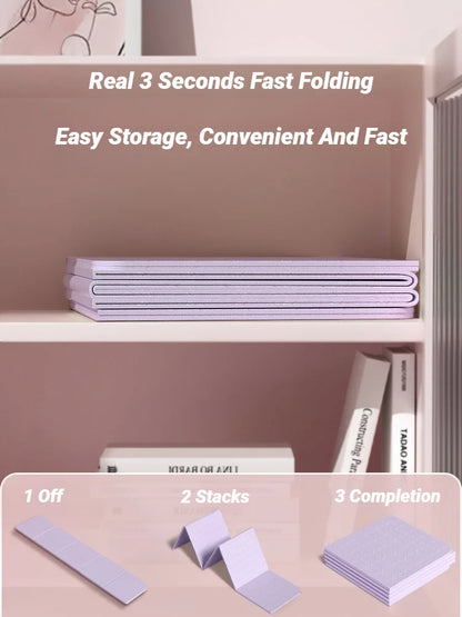 Foldable Yoga Mat Mute  Eco Friendly Folding Travel Fitness Exercise Double Sided Non-Slip For Pilates & Floor Workouts Dance