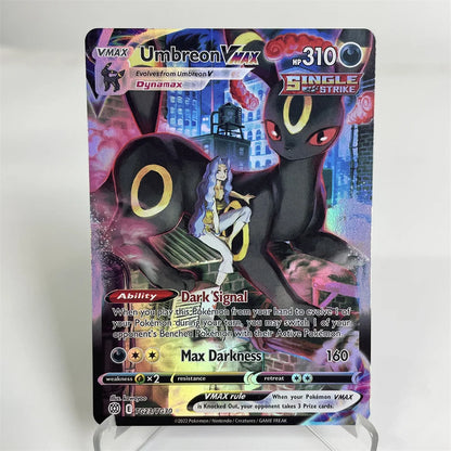 Holographic PKM Collection Cards PTCG Proxy Card Blue Core Paper Card Kids PKM Charizard/Dragonite/Umbreon