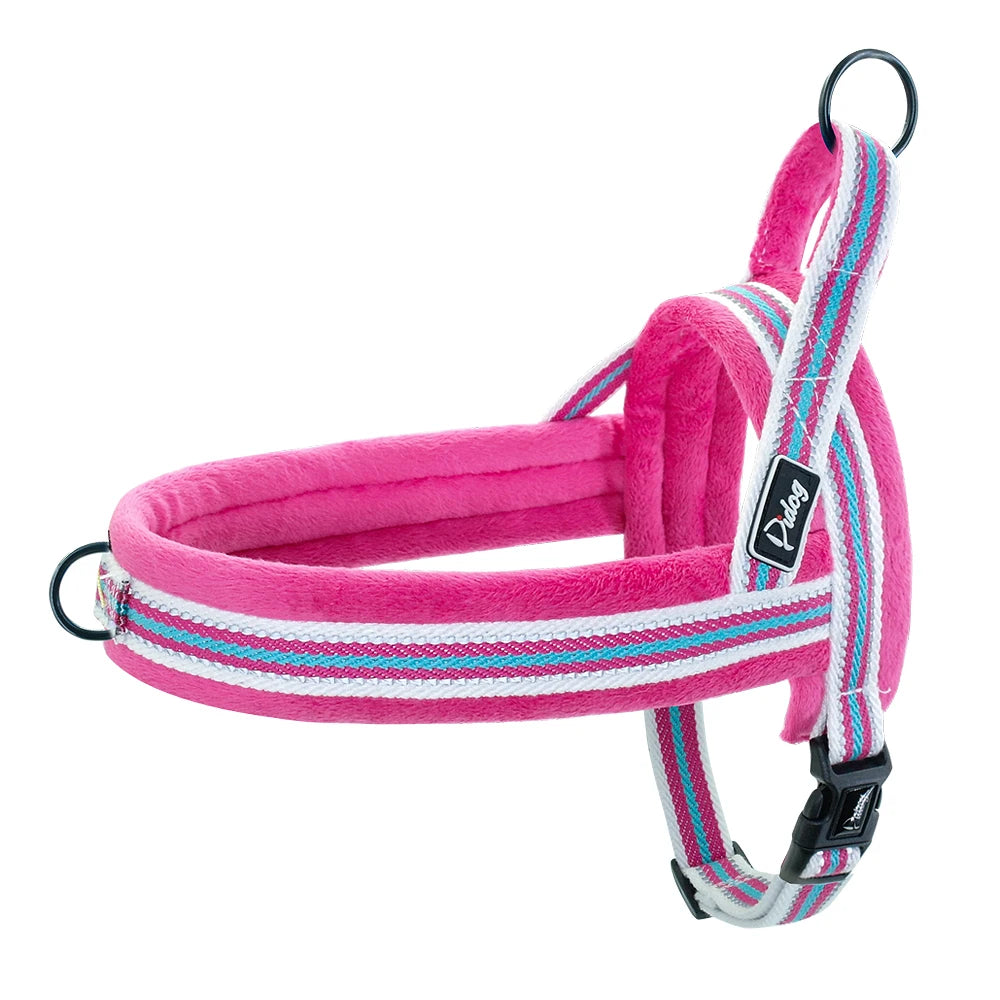 Warm Dog Harness Vest Winter Dog Harnesses Soft Padded Pet Training Harnesses Vests Adjustable For Small Large Dogs Bulldog Pug
