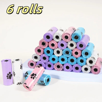 180PCS Dog Waste Bags Thick Leakproof Pet Poop Bags with Easy Carry Rolls for Dogs Cats Walking Outdoor Cleaning