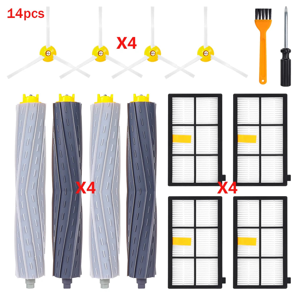 Side Main Brush Filters Tool Part For iRobot Roomba 800 900 Series 800 861 866 871 876 886 891 896 900 966 971974 975 976 Vacuum