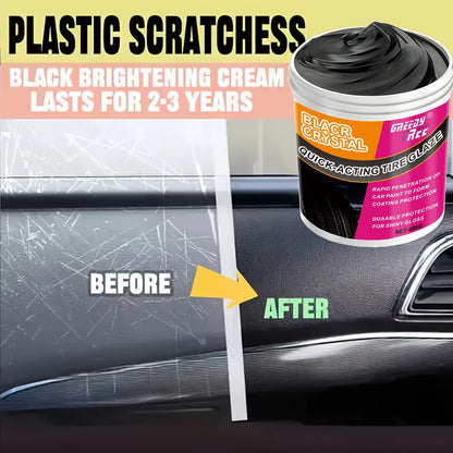 [All-in-One Repair Cream] All-in-One Plastic & Rubber Repair Cream - Instant Black Restoration, Scratch Remover & Anti-Aging For