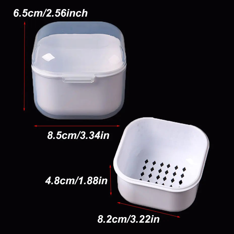 Portable Alcohol Disinfection Filter Cleaning Box Nail Art Drill Bits Grinding Head Disinfection Box Manicure Sterilization Tool