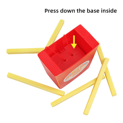 Flying french fries Desktop game puzzle for parent-child interaction tabletop game party props bounce french fries for kids gift