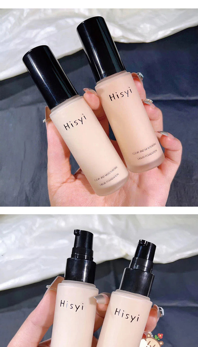 The liquid foundation is light, matte, naturally brightening, and does not come off makeup. The natural complexion is frosty,