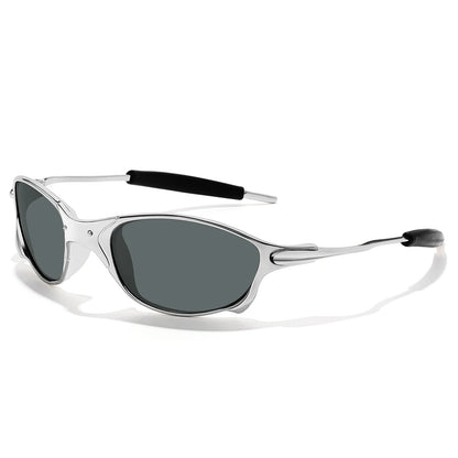 Men And Women Trendy Cycling Sunglasses Metal Shades With UV Protection for Outdoor Sports, Running, Hiking, Driving Travel