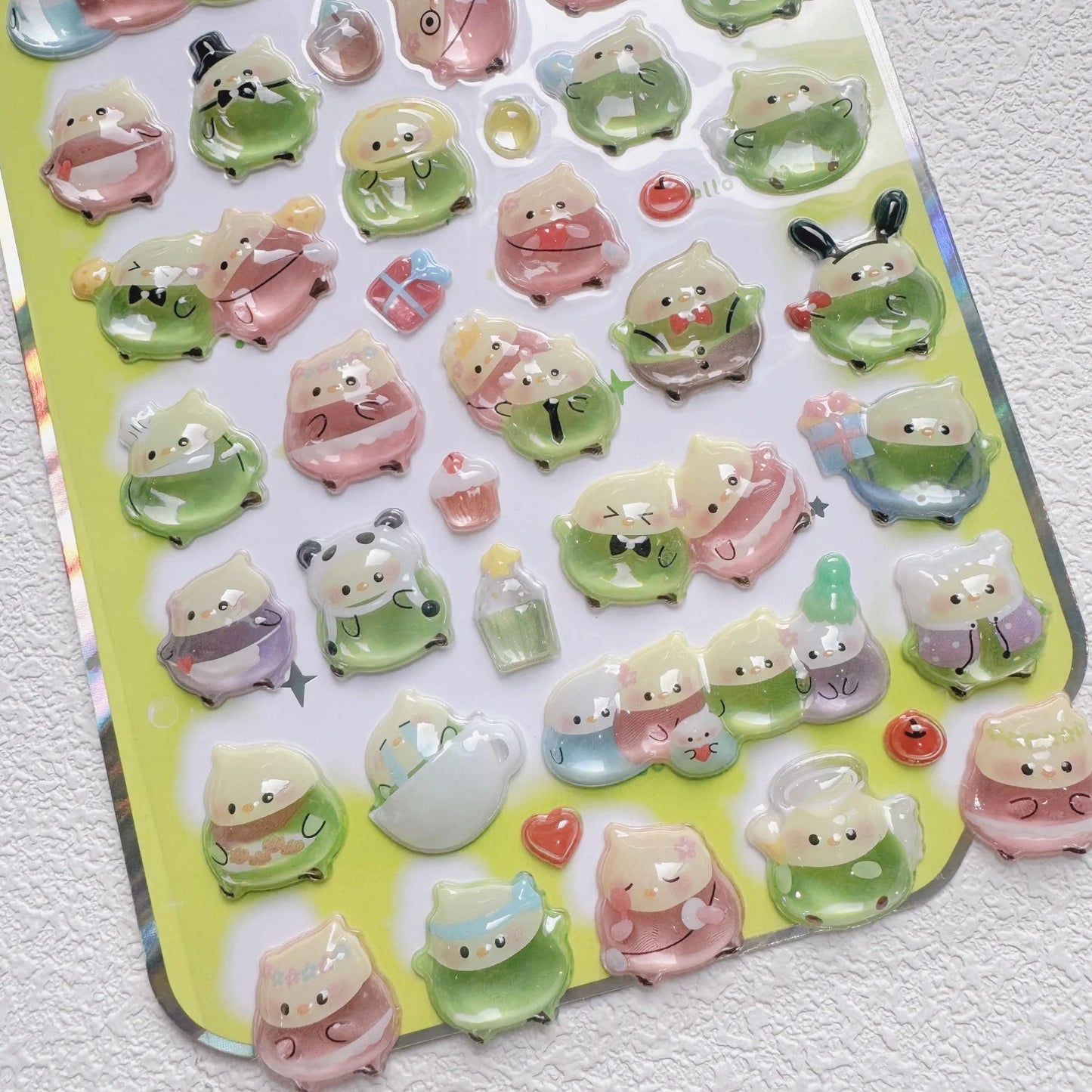 NEKONI Cute Animals Seal Bear Penguin 3D Stickers Scrapbooking DIY Journaling Stationery Diary Cute Stickers School Supply