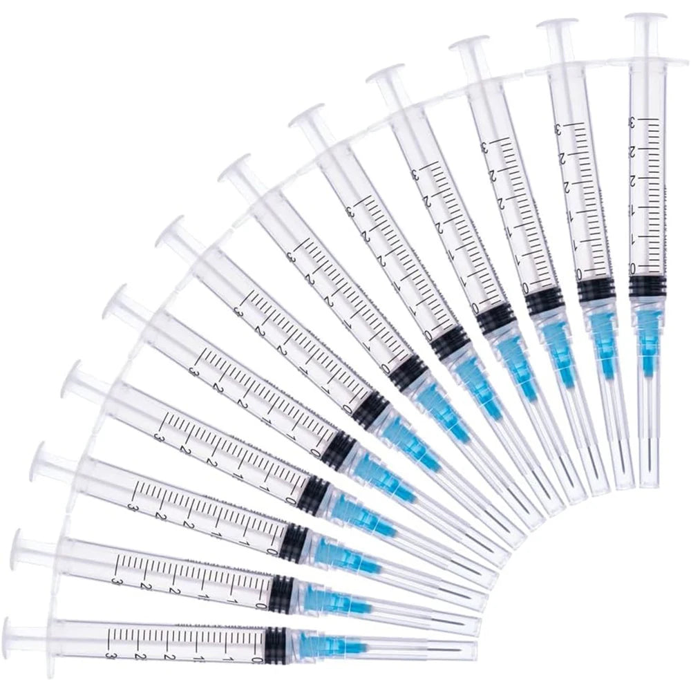 3ml Disposable Luer Lock Syringe, Suitable for Pets and Farm Animals, Industrial Use, Laboratory Dispensing, and Manual Applications