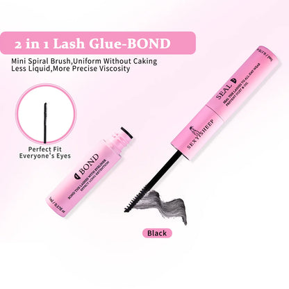 DIY Lash Extension Kit 480pcs Individual  Lashes Cluster Mix 40D 60D 60D 80D with Lash Bond and Seal and Remover,tweezers