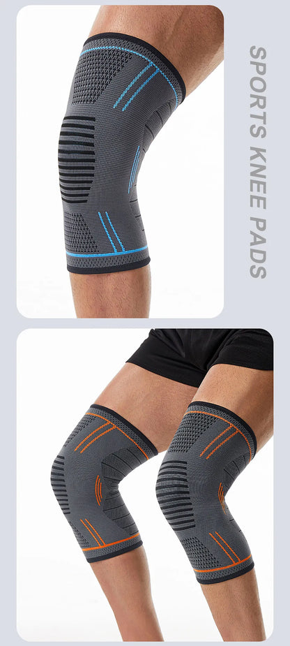 GTUBIKE 1PCS Compression Knee Support Sleeve Elastic Knee Pads Brace Springs Gym Sports Protector Basketball Volleyball Run