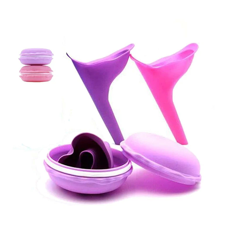 1pc Portable Silicone Urinal for Women Outdoor Travel Camping Female Soft Urination Device Stand Up & Pee Toilet Emergency TMZ