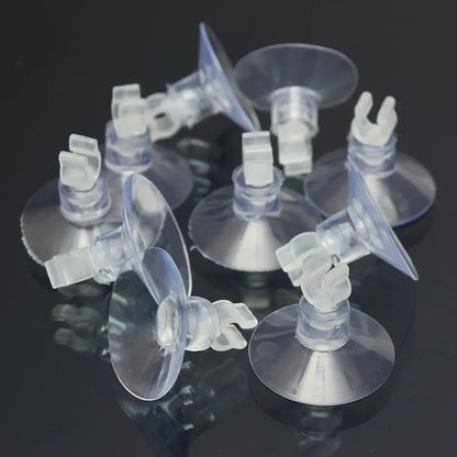 5pcs/10pcs Rubber Aquarium Fish Tank Suction Cup Holders for Air Hose Tube Oxygen Pump Adjustable Strong Sucker Durable PVC Glas