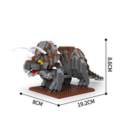 Tyrannosaurus Rex or Velocira Dinosaur Models Micro Mini Building Blocks for Adult Puzzle Toys Perfect Gifts Desktop Decoration