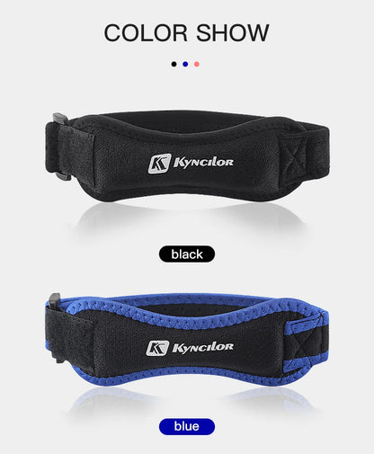 1PC Patella Kneecap Band Adjustable Silica Gel Knee Tendon Strap Protector Knee Pad Running Sports Cycling Gym Knee Support