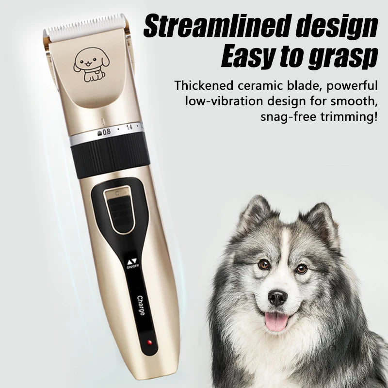 1PC Dog Clipper Pet/Cat/Rabbit Hair Clippers Grooming Haircut Professional Trimmer Shaver Set Pets Cordless Rechargeable