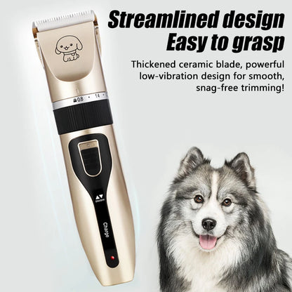 1PC Dog Clipper Pet/Cat/Rabbit Hair Clippers Grooming Haircut Professional Trimmer Shaver Set Pets Cordless Rechargeable
