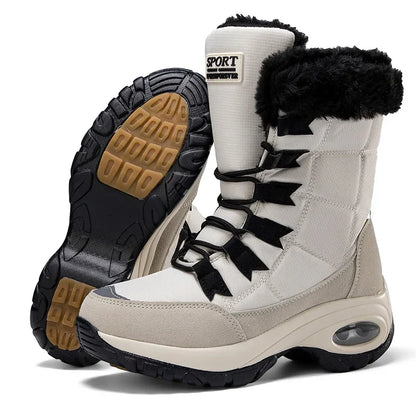 Women's Classic Winter Snow Boots - Handmade Warm Ankle Boots, Platform Shoes