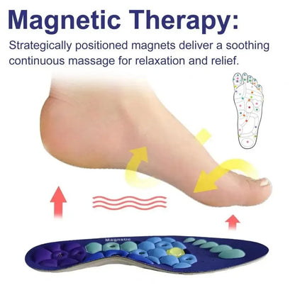 Magnetic Comfortable Acupoint Massage Insoles for Men Women EVA Foot Massage Sports Arch Support Insoles Orthopedic Shoe Inserts