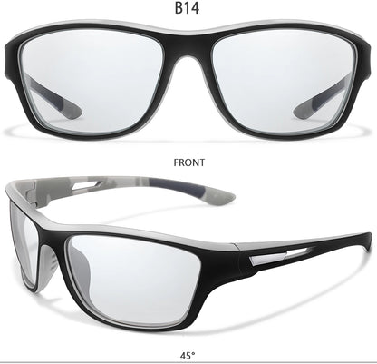 Photochromic Motorcycle Sunglasses Men Women Outdoor Cycling Driving Hiking Eyewear Fishing UV400 Protection Goggles