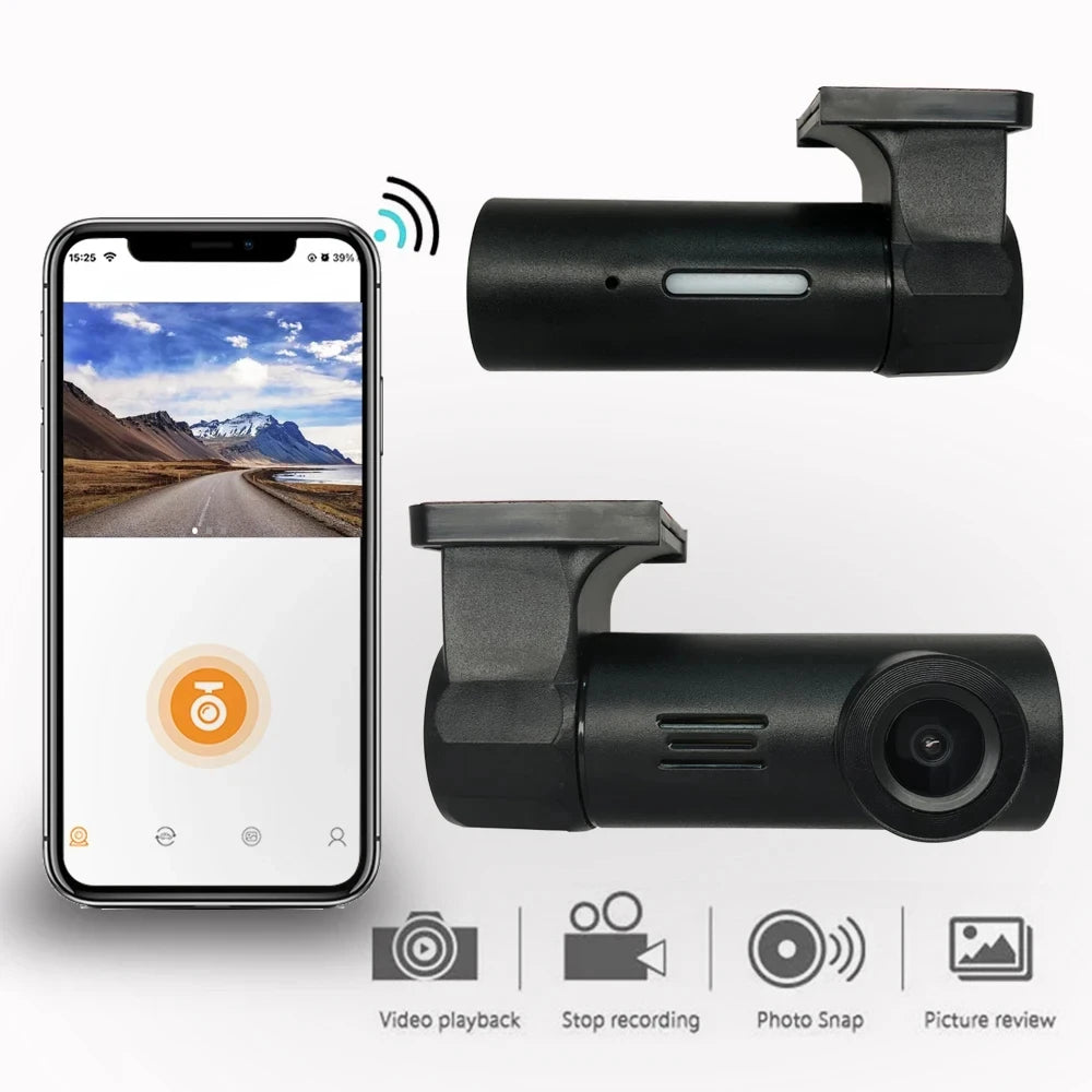 1080P Wifi USB MINI smart car connected to power DVR Dash camera night vision video recorder
