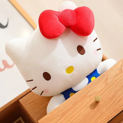 2 style Hello Kitty Anime Hello Kitty Stuffed Toys Plushier Soft Pillow Birthday Gifts For Girls Kawaii Hello Kitty Plush Dolls