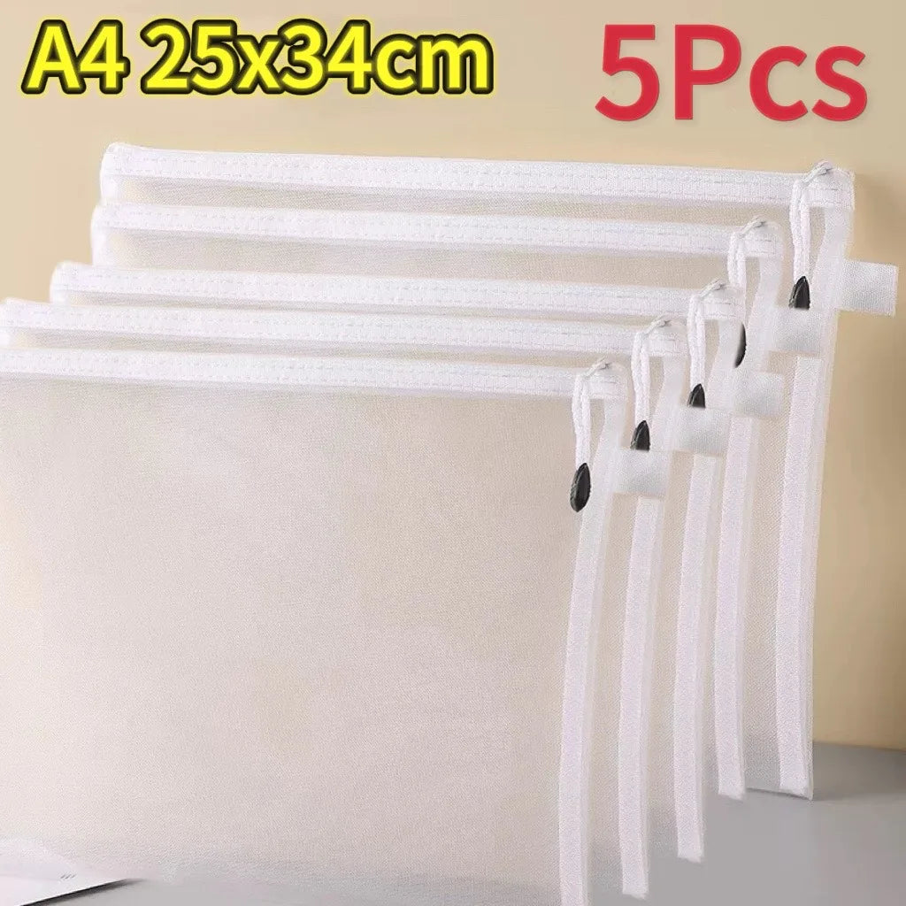 New Puzzle Storage Bag Children's Building Blocks Small Toys Special Sorting Bags Transparent Mesh Gauze Zipper Mesh Bags