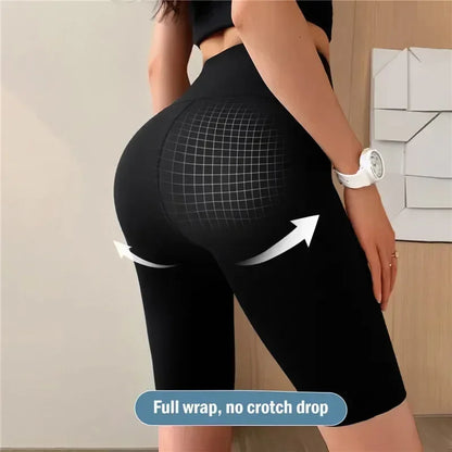 M-XL pantalones cortos deportivos para mujer, nuevos pantalones cortos para ciclismo, trotar, Fitness, cintura alta, Pues cortos