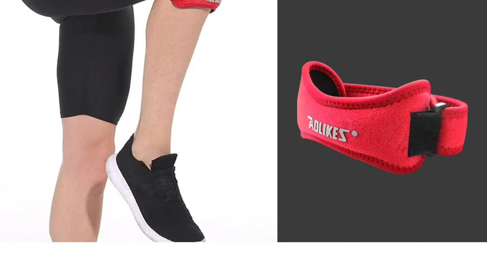 AOLIKES 1PCS Knee Braces for Knee Pain,Patella Knee Support Strap,Adjustable Patellar Tendon Stabilizer Band for Basketball