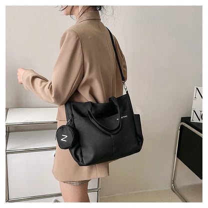 Large capacity Korean version crossbody bag suitable for both male and female college students travel shoulder bag commuting bag