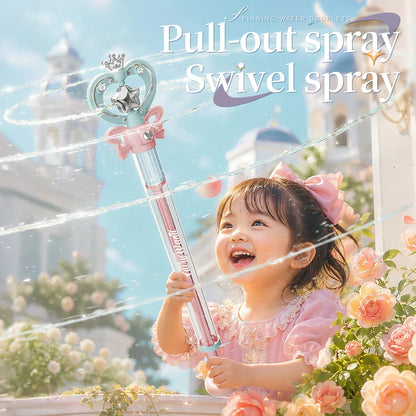 Magic Fairy Wand Water Gun Sparkling Summer Water Play Toy for Kids Adults Birthday Gift Water Battle Cannon